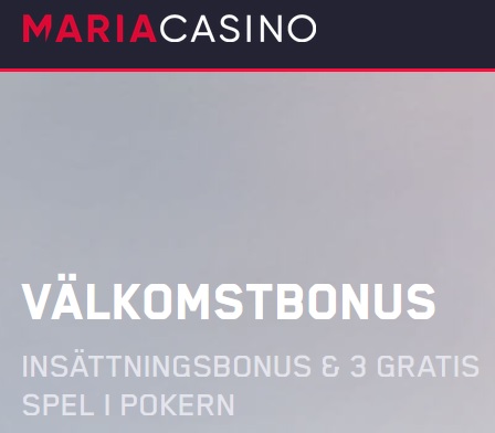 Börja uppleva mänsklig kontakt hos Maria casino och deras live casino nu!